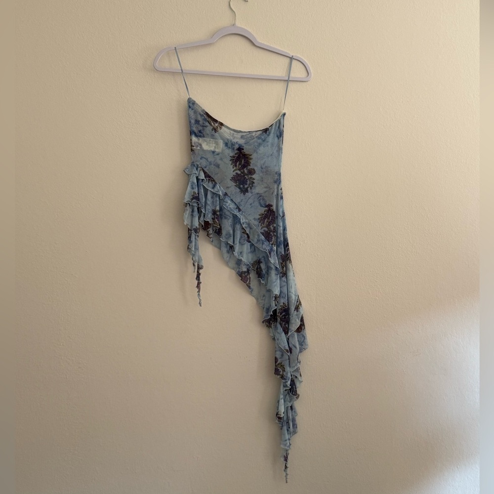 Free People Taylor Asymmetrical Tube Top - Picture 2 of 9